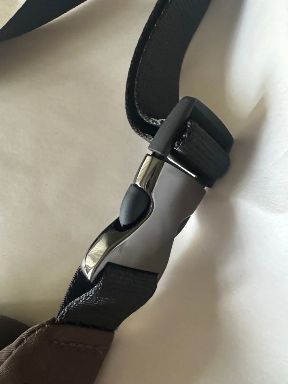 ALO Yoga Brown Nylon Sling Belt Bag